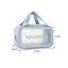 Transparent PVC Makeup Bag: Wet/Dry Separation, Large Capacity, PU Travel Cosmetic Organizer