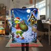 Christmas Gift Comedy Movie How the Grinch Stole Christmas blanket home warming, four season bed decoration sofa cover flannel throwing blanket K10