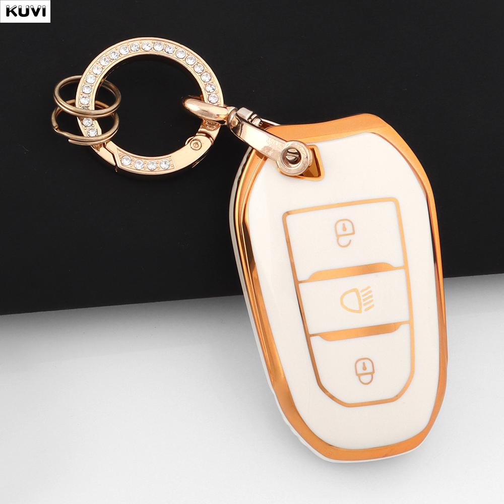 TPU Car Remote Smart Key Case Cover For Peugeot 2008 3008 4008 5008 308 408 508 Citroen C1 C2 C4 C6 C3-XR Picasso Grand DS3 DS5