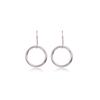 Simple Smooth Round Circle Drop Dangle Earrings for Female Geometric Pendant Ear Wedding Jewelry
