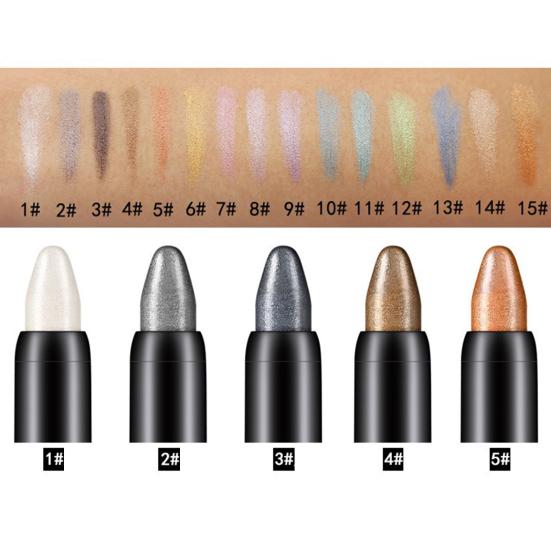 Women Highlighter Eyeshadow Pencil Cosmetic Glitter Long-lasting Eyeliner Pen