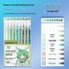 Blue Morandi Fluorescent Highlighter Notebook Pen for Notes & Drawing