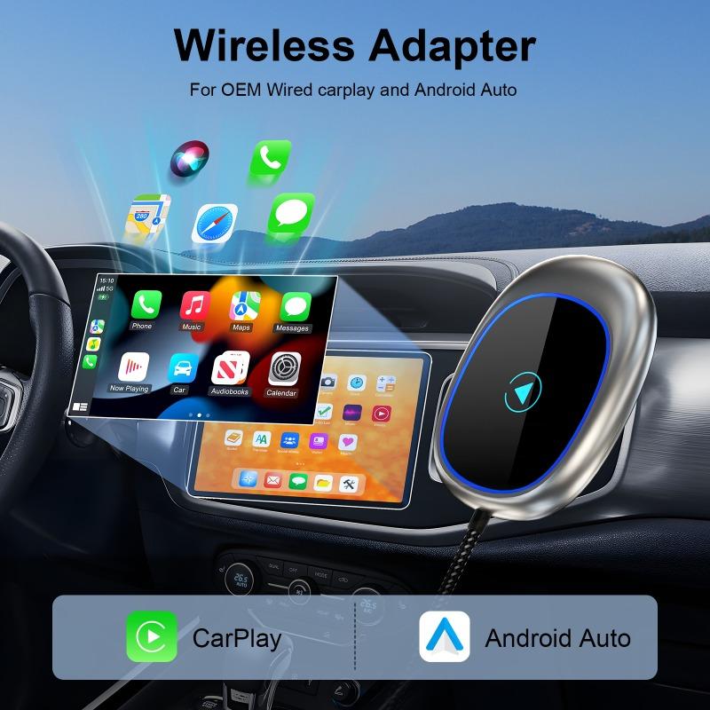 ZEXEF Wireless CarPlay Android Auto Adapter Wireless Car play Ai Box USB Dongle For Apple Iphone Android Phone Auto Connect