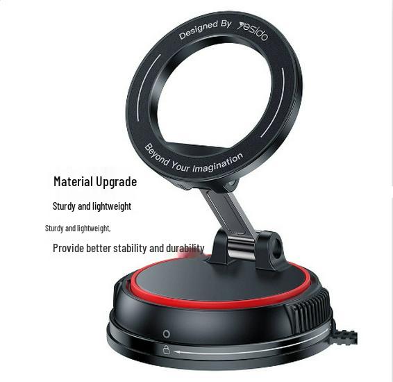 2025 Uchwyt samochodowy MagSafe: Super Stabilny Magnetyczny Uchwyt na Telefon z Przyssawką Próżniową, Wielofunkcyjny Design.