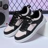 White Shoes PU Leather Board Shoes Women Breathable Casual Sneakers Men Lace-up Trendy Running Trainers Anti-slip Waterproof