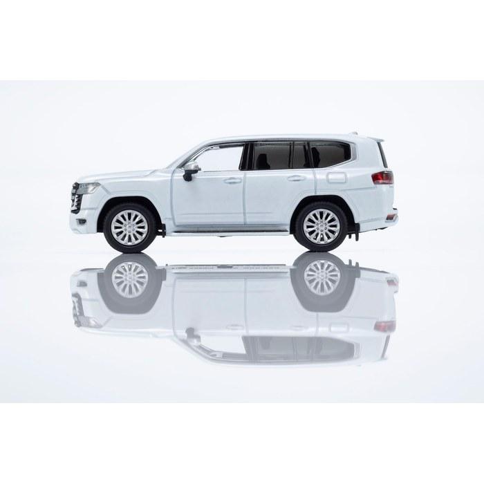 Kyosho MINI CAR & BOOK No.14 1/64 Toyota Land Cruiser Precious White Pearl