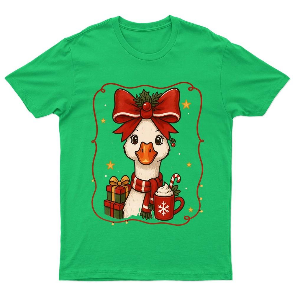 Christmas Duck Holiday Animal TShirt Unisex Gift Retro Seasonal Funny Xmas