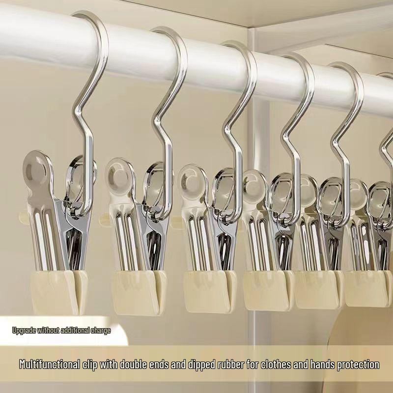 

Widened Stainless Steel Clothes Pegs: Strong, Windproof Clips for Drying Clothes and Pants on Racks
