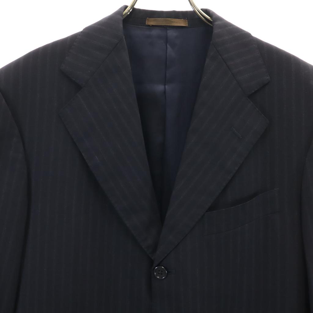 UNITED ARROWS made in Japan Striped Pattern tailored jacket 48 Navy Men's Used