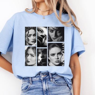 Sadie Sink Fläkt T-shirt och barn-t-shirt: Grafisk T-shirt för Alla Filmälskare