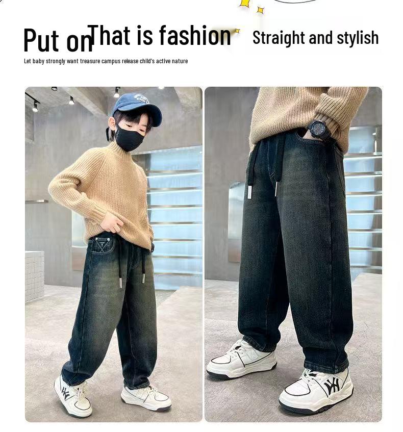 Boys' Trendy Denim Pants for Spring and Autumn - Street Style