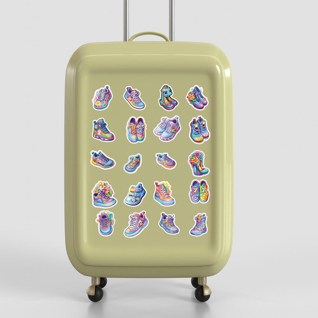 50 Rainbow Shoes Series Graffiti Stickers DIY Stationery Stickers Water Cup Computer Suitcase Waterproof Decorative Stickers