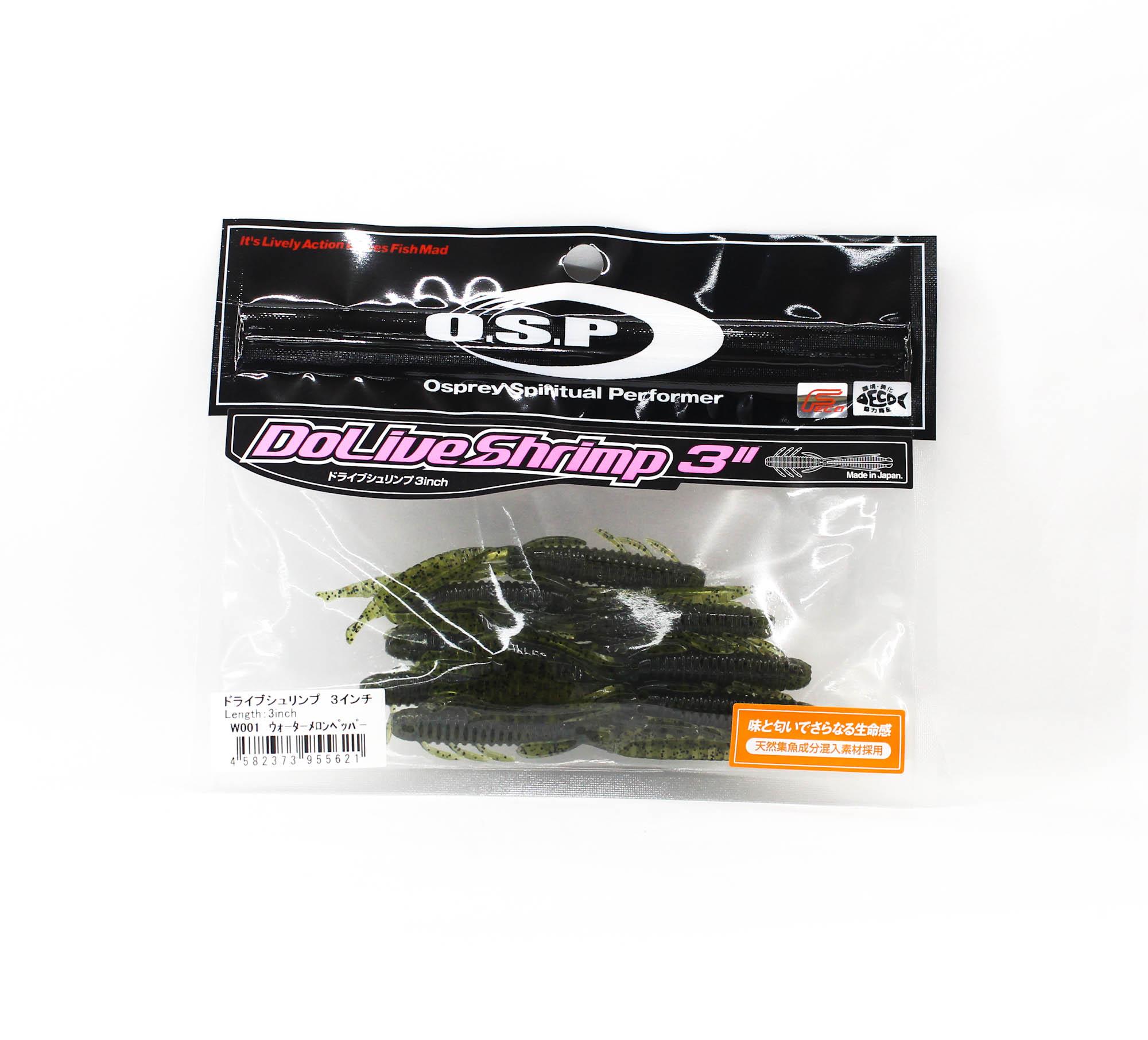 OSP Мягкая приманка Dolive Shrimp 3 дюйма W-001 (5621)
