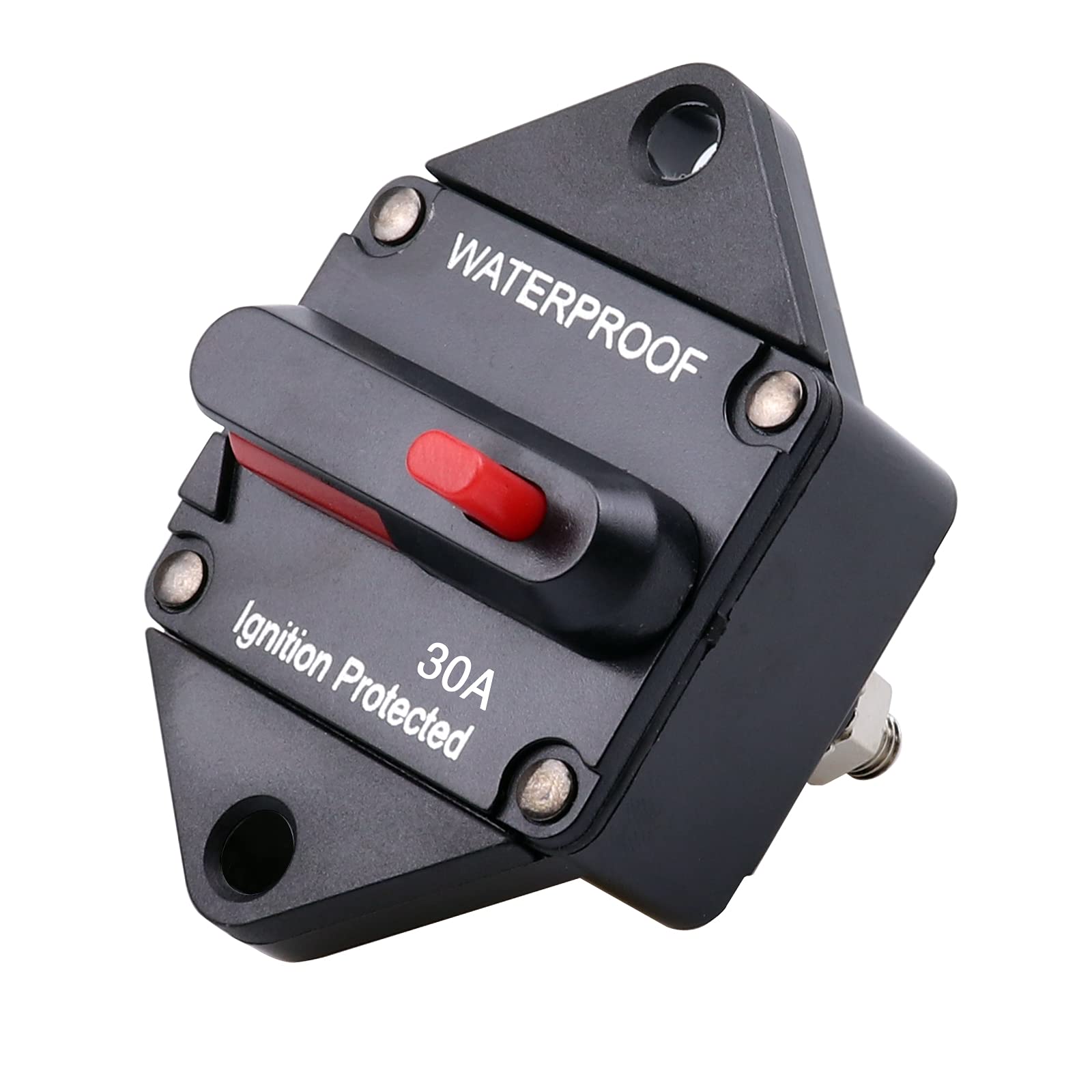 

Bumbesti 30Amp Circuit Breaker, -48V DC Waterproof Fuse Holder 30 Amp with Manual Reset