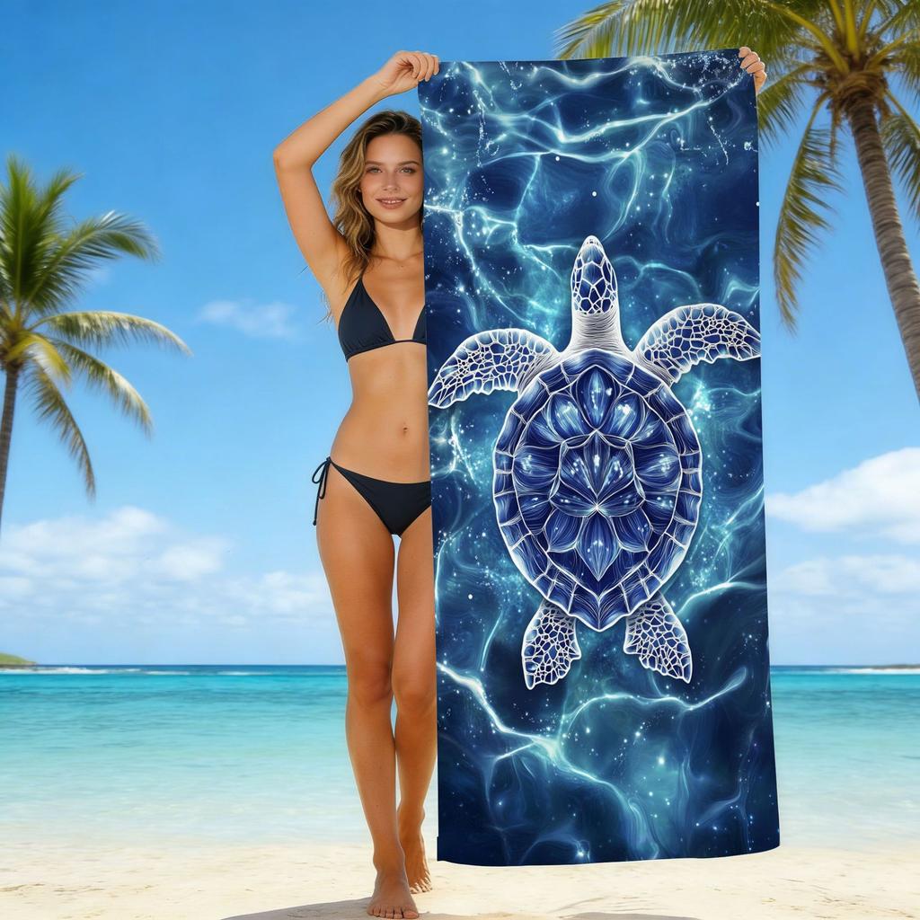 The New Microfiber Turtle Beach Towel Is Popular, And The Water-Absorbing Quick-Drying Bath Towel Does Not Stick To Sand.