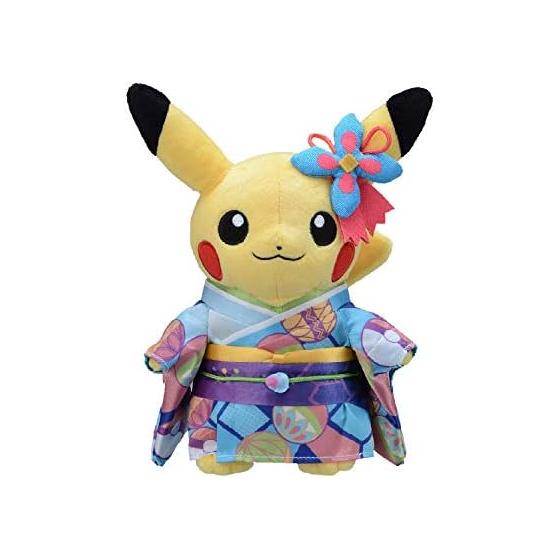Pokemon Center Original Plush Pikachu in Kaga Kimono - Pokemon Center Kanazawa (22x15x9.5cm)