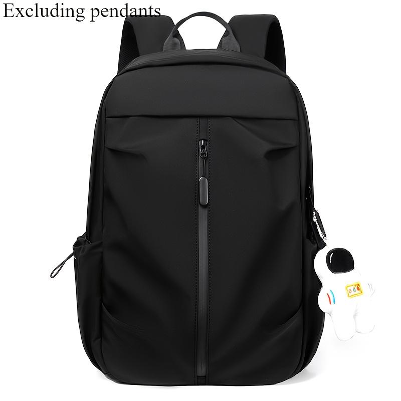 

1pc Casual Trendy Street Minimalist Backpack - Lightweight,Adjustable Shoulder Straps,Zipper Closure, Hand Wash Only чёрный
