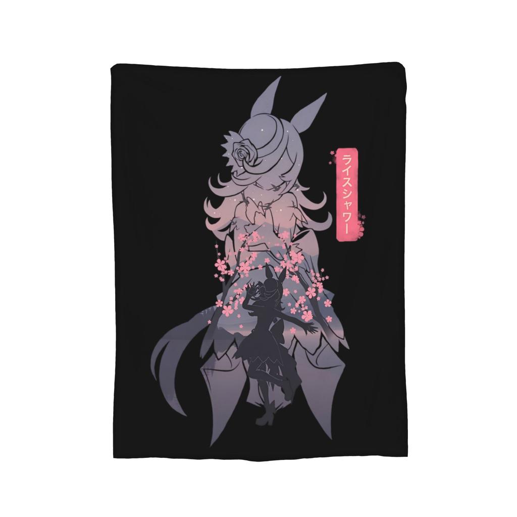 Uma Musume Pretty Derby Blanket Fleece All Season  Portable Lightweight Thin Throw Blankets for Sofa Bedroom Bedspreads