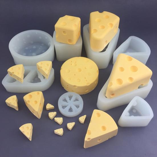 Käseform Silikonform Antihaft Leicht zu lösen Fondant Kuchenform Lebensmittelgeeignete Schale für Schokolade Eiswürfel Seife