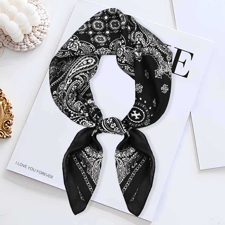 Strictly Selected 70 Silk Scarves, Simulated Silk Small Square Scarves For Women, Retro High-End Thin Versatile Professional Scarves