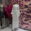New European and American Women's Clothing High Fashion Slim Fit But I In Pleated Dress