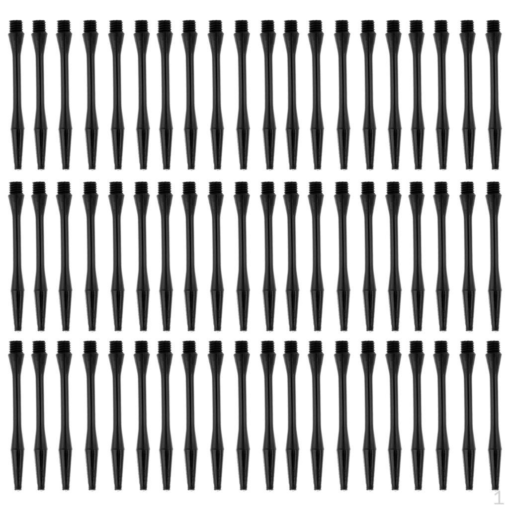 

60Pcs 2BA Plastic Stems Shafts Diam 6mm Throwing -Black