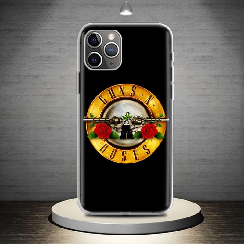 

Чехол для телефона Guns N Roses Good Time Для iPhone 17 Air 16E 16 15 14 Plus 13 Mini 12 Pro Max 11 7 SE 8 Мягкий узор Coque Fund iPhone 12 Pro Max