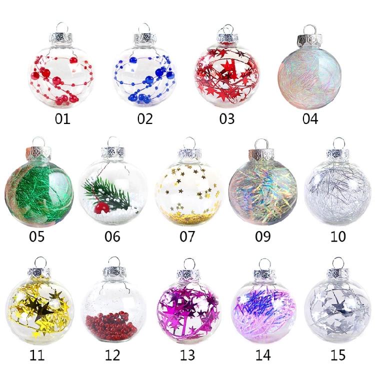 10 Pcs Multi-color Christmas Balls Pendant Xmas Tree Decoration for Home Office