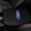 1Pcs Car Armrest Box Mats Leather Center Console Covers Styling For Ford Focus Mk2 Mk3 Fiesta Ranger Mondeo S-MAX Kuga Mustang