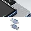 2 Stück tragbarer Typ-C-zu-USB-3.1-Konverter, Stecker auf Stecker, mit doppelter Funktionalität für Smartphones und Laptops