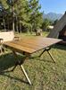 Double-Sided Lightweight Aluminum Folding Camping Table for Outdoor, Barbecue, and Leisure Use