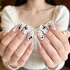 5D French Japanese Nail Art Decals Mini Bow Self-adhesive Nail Stickers for Home DIY Manicure Salon Beginners