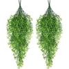 Plastic Hanging Leaves Vines Lifelike Simulation Greenery Versatile Fake Plant Vine  Home Decor