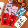 6 Pcs Red Envelope Chinese New Year Lucky Money Envelopes Traditional Hongbao with Cute 3D Patterns for Spring Festival Celebration