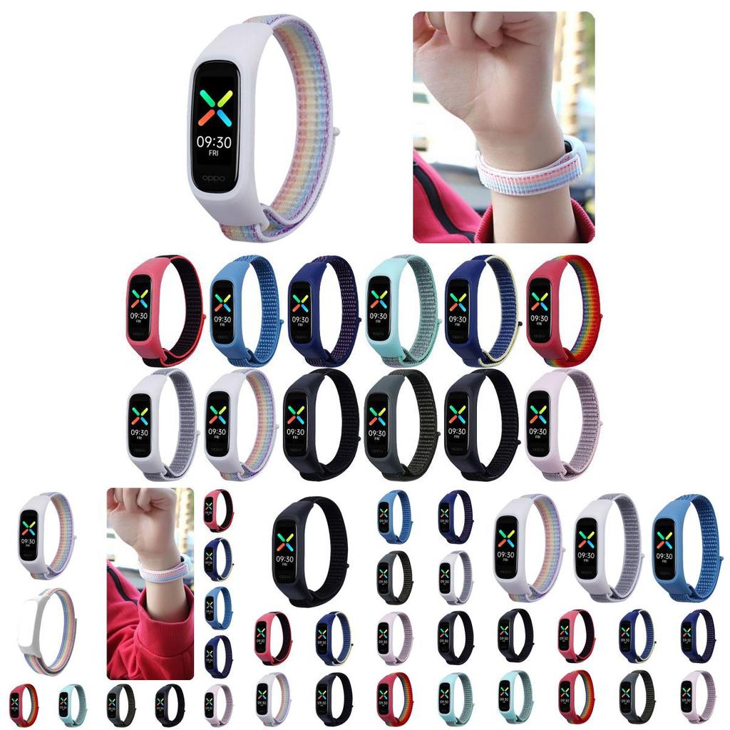 Lightweight And Breathable Nylon Loop Strap For Oppo Band Full Cover Design For Protection