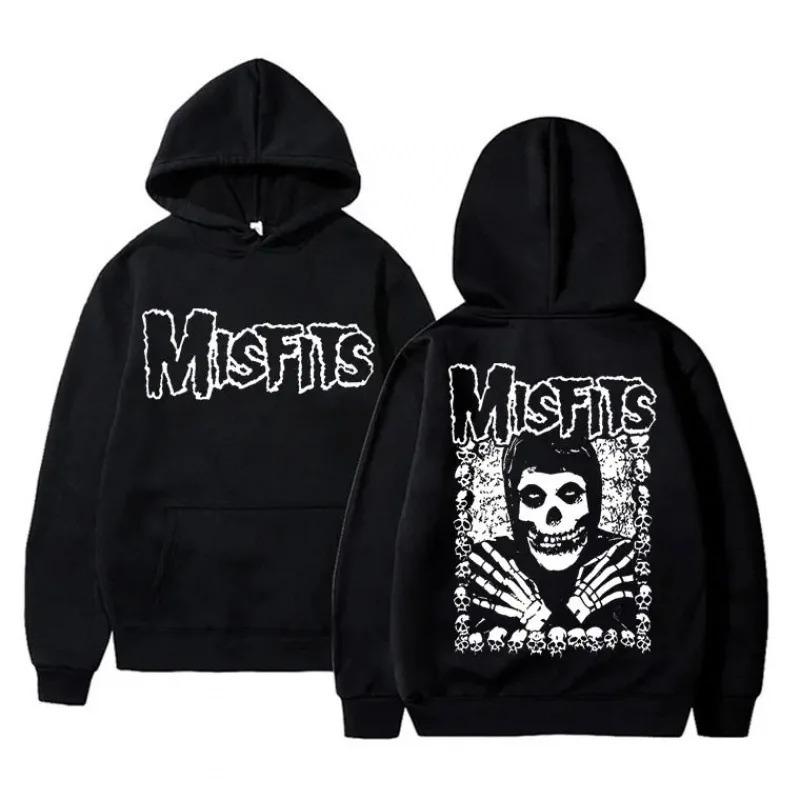Skeleton Misfits Singer Graphic Printing New Swe