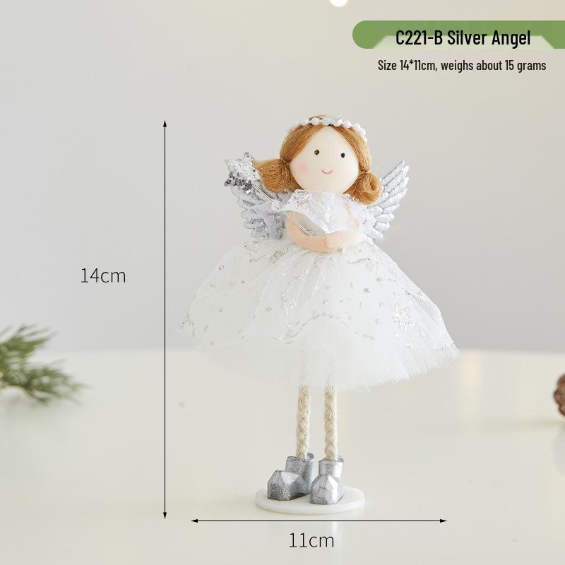 2026 Christmas Cute Plush Angel Elf Tree Ornament Pendant
