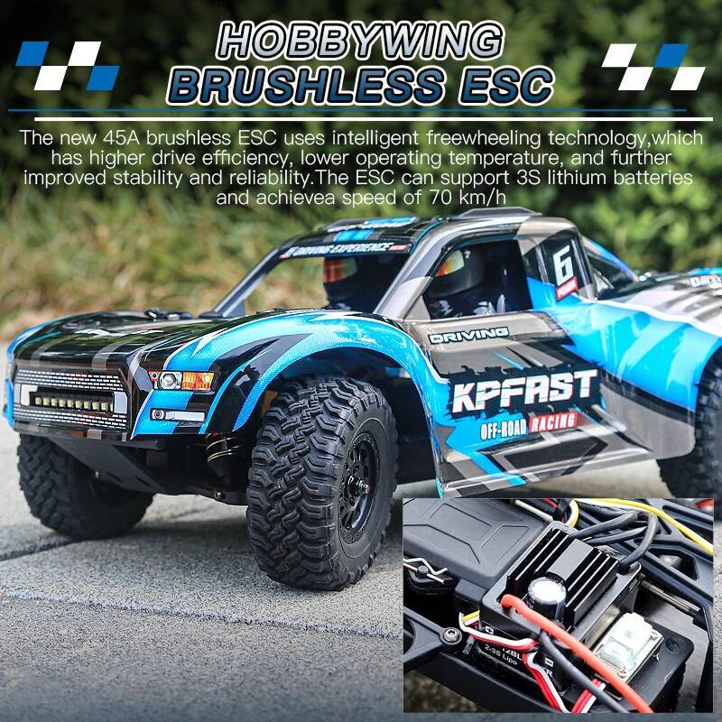 KF16/17 Brushless RC Short Course Truck High-Speed Rally Racer Full Proportional Remote Control Off-Road Model Car for Adults