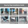 Waterproof Portable AC Window Seal Oxford Fabric Window Insulation Panel  Portable Air Conditioner