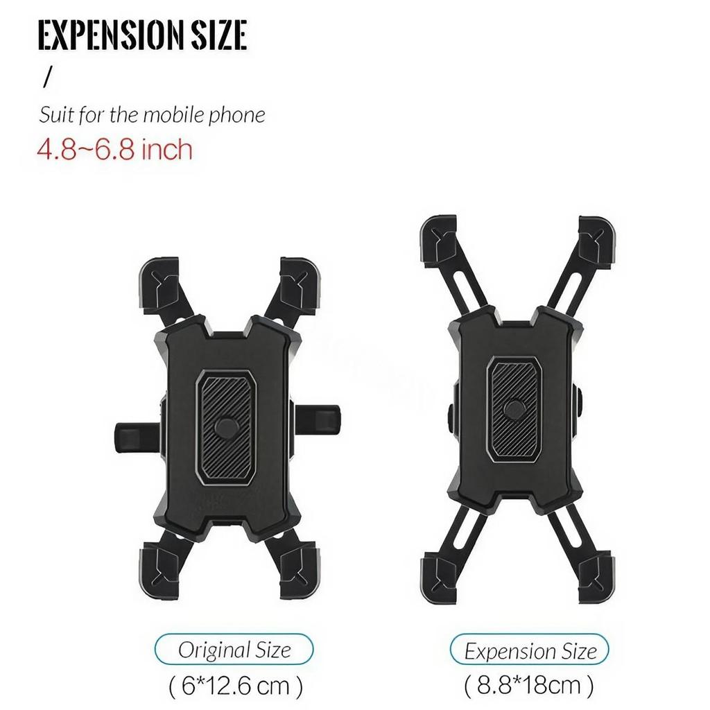 1PC Auto Lock Bike Phone Holder Bicycle Mobile Cellphone Holder Easy Open Stonego Motorcycle Support Mount