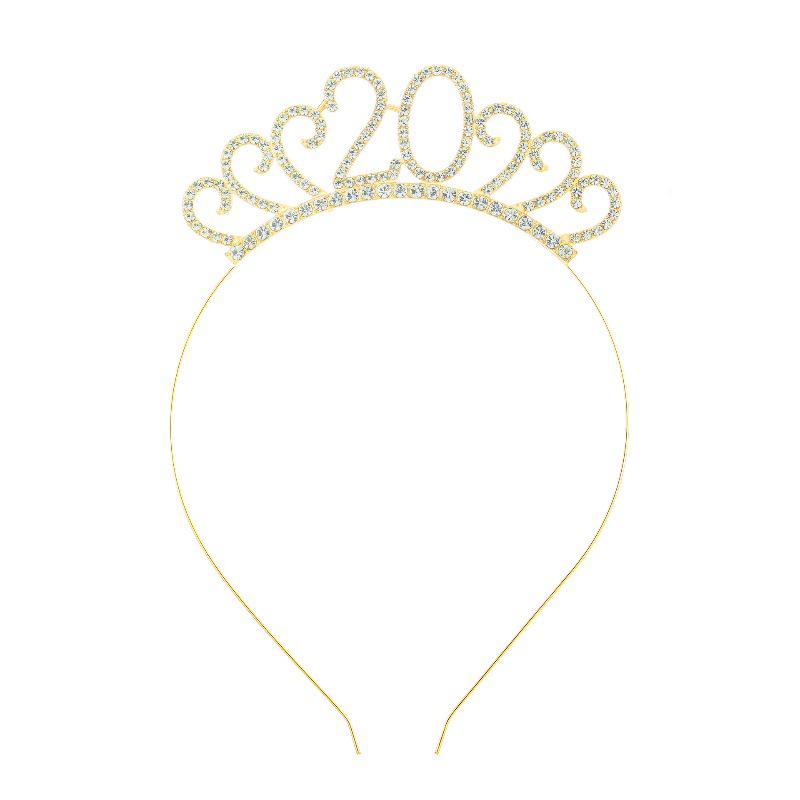 Cross-Border Digital Birthday Crown Set: Headdress, Party Shoulder Strap & Etiquette Belt Photo Prop for Girls
