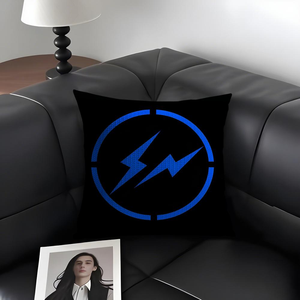 Lightning FFragment DesignS Cushion Cover Natural Linen Organic Fabric DoubleSided Printing Sofa Home Decor Gift Pillow Case