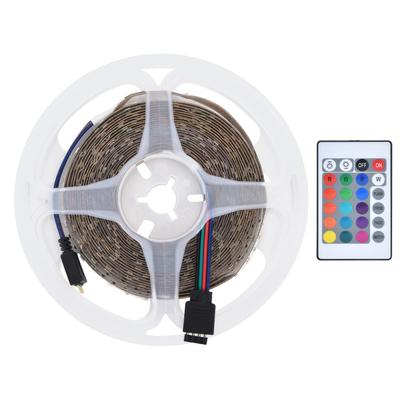 2835 5V LED Strip 16?Colors 4?Modes 5?Meters RGB 60LED/M USB Powered Dimmable Light Strip for