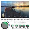 NEEWER 72mm Black Diffused Effect Variable ND HD Neutral Density Filter for Dreamy Cinematic No 1/4" Filter, 2-in-1 ND2-ND32 Filter, Effects,