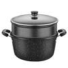 Zhishi 26cm Maifan Stone Non-stick Soup Pot with Lid & Steamer
