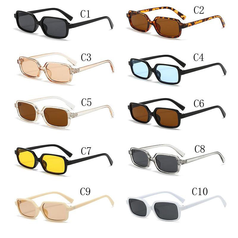 Sexy Small Rectangle Sunglasses  Women Vintage Brand Designer Leopard Sun Glasses Men Shades Female Eyewear UV400