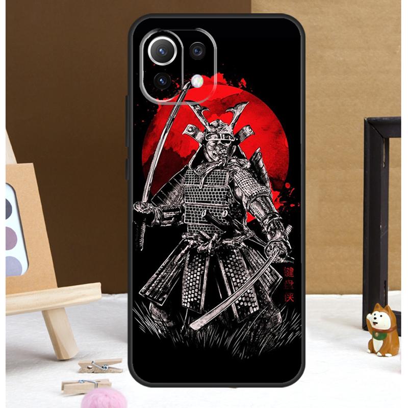 Japan Samurai Ninja Case For POCO M6 X3 X5 X6 Pro F3 F5 M5s Cover For Xiaomi 13T 12T 11T 14 Pro 12 13 Lite Case
