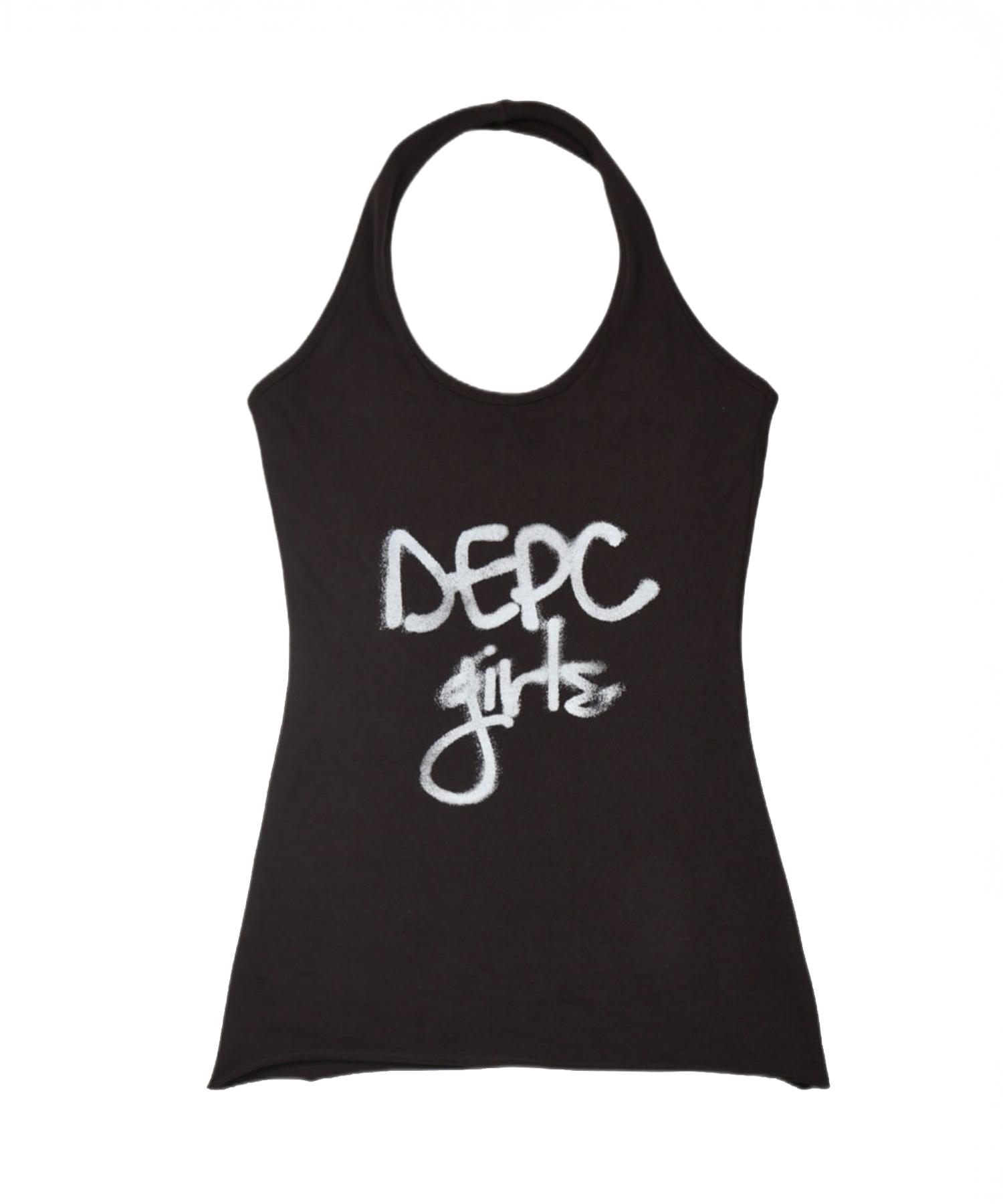 Depk Logo Halter Top - Brown