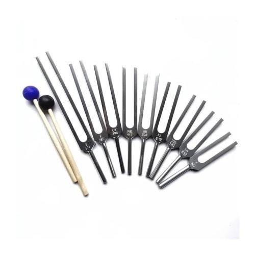 Tuning Fork. 174Hz-963Hz Chakra Tuning Fork Sound Healing Tool for Yoga, Diapason, Music Therapy, Aluminum Alloy Tuning Fork Vibration Instrument. Ons