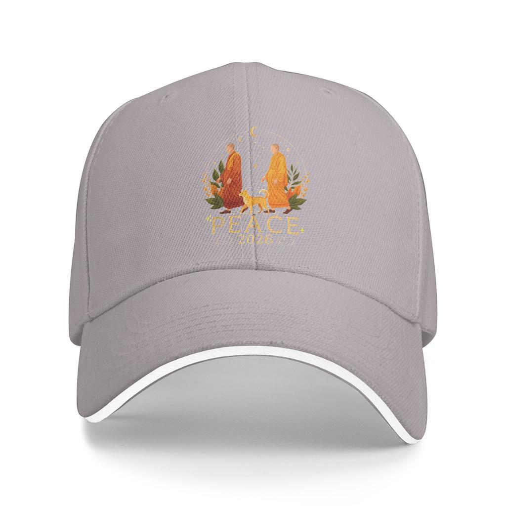 Summer Casual Baseball Cap Walk for Peace Monks Journey 2026 with Dog Meditation Hunting Camping Hip Hop Hats Men Baseball Caps